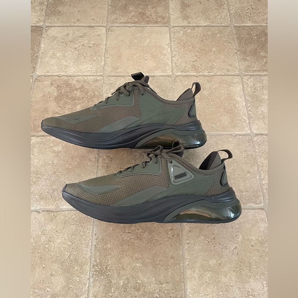 Puma Cell Thrill Men’s Olive Green Sneakers, Lace closure, New without tags